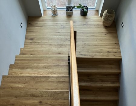 Treppe Eiche massiver Wasserfall